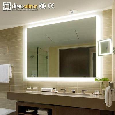 China Illuminated Hot-Selling Contemporary LED lighted Large dressing Mirror Hair Salon Backlit Mirror for sale