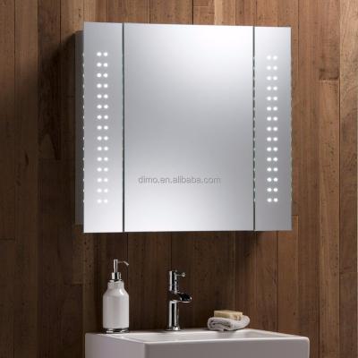 China Contemporary Lighted Mirror Cabinet CE IP44 LED Lighted Bathroom Lighted Mirror Cabinet with Demister for sale