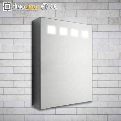 China Illuminated Glass Cabinet Italy Recessed Bathroom Metal Glass Furniture Mirror Medicine Cabinet With Lights for sale