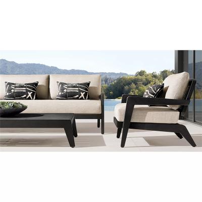 China 2022 New Modern Outdoor Furniture Luxury Handmade Aluminum Patio Furniture Sofa Set Aluminum Alloy Sofa Set for sale