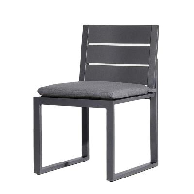 China Modern Outdoor Modern Exquisite Metal Products Aluminum Garden Furniture Garden Furniture Chair Set Courtyard Dining Chair for sale