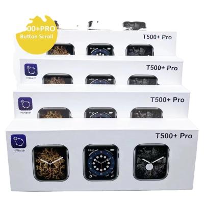 China Black Fashion 3G Color Watch Touch Screen T500+ Smart Phone Watch Serie 7 Pro for sale