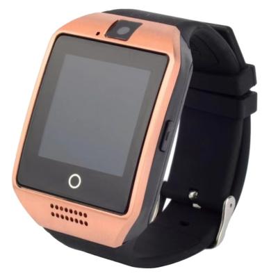 China Popular touch screen fashion phone set sim for samsung smart watch size quality Q18 wholesale smart watch for sale