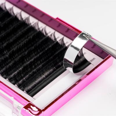 China Russian Color Lash Korean Eyelash Extensions Flat Mattle Lashes Customerized Long Volume Eyelash Natural Individual Extension Supplier for sale