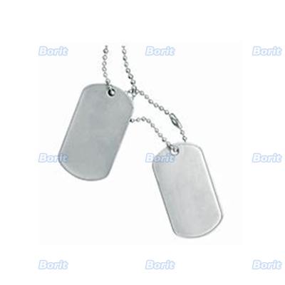 China White OEM Stainless Steel Viable DOG PET TAG 50mm*28mm*0.4mm for sale