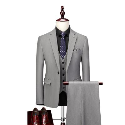 China The 2021 new breathable suit men's wedding slim and handsome three-piece men's wedding women's luxury suits sets for sale