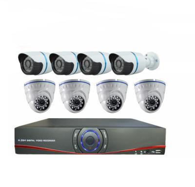 China Home Video CCTV DVR Security System 4 Outdoor and 4 indoor Camera DVR Kits 8CH 8 CHANNELS for sale