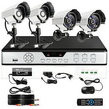 China CCTV Camera |Zmodo 8 CH Channel DVR 4 Outdoor 600TVL CCTV Security Surveillance Camera Sys for sale