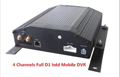 China Digital Video Recorder 4Ch Full D1 HDD & SD Card Car Mobile DVR Support GPS 3G / WIFI for sale