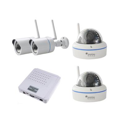 China FR 4CH Wandal Dome Camera DVR KIT 720P Waterproof camera wireless Wifi Security System KIT for sale