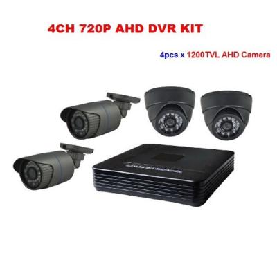 중국 HD 720P 4CH AHD 장비, 4CH P2P AHD DVR 장비, AHD 비데오 카메라 DVR 체계 판매용