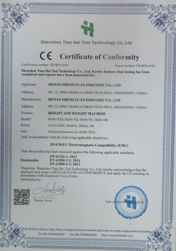 CE - Henan Shengyuan Industry Co., Ltd.