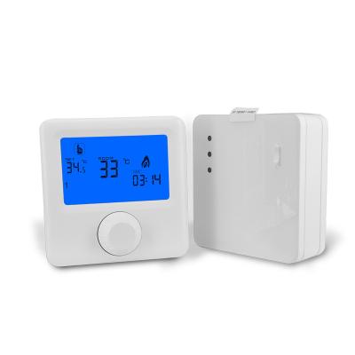 China Central Heating Boiler Thermostat RF Room Gas Boiler Heating System Wireless Programmable Thermostat for sale