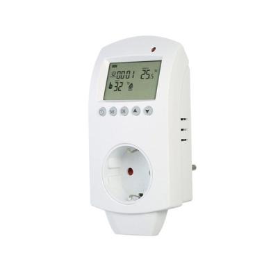 China Modern 220V Digital Outlet Plug In Thermostat for sale