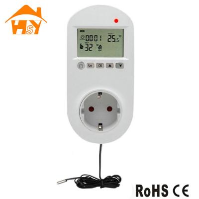 China Modern Weekly Programmable Celling Heater Thermostat Plug In Socket for sale