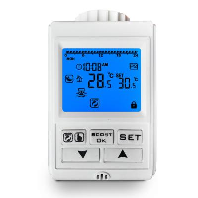 China Modern Digital Programmable Timer TRV Radiator Valve Actuator and Heater Thermostat Head for sale