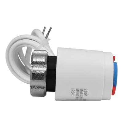 China Modern Normally Closed Type Water Floor Heating Thermal Actuator AC230V for sale