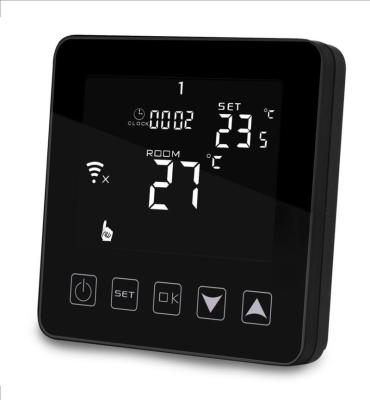 China 5A/250V Air Conditioner Room Thermostat Digital Thermostat wifi LCD Touch Screen Temperature Controller (WW); 16A/250V (US) for sale