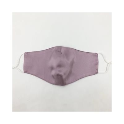 China Competitive Price Good Quality 100% Ice Silk Noble Purple Silk Face Mask Bulk for sale