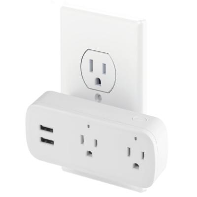 China Residential / General Purpose FCC / CE Certificates 2 USB Ports US Standard Wireless Smart Plug Wifi for sale