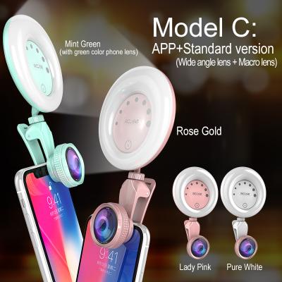 China Alibaba Rechargeable Top Selling Beauty RK32 Increasing Synchronous Selfie Flash Light For Mobile Phone for sale