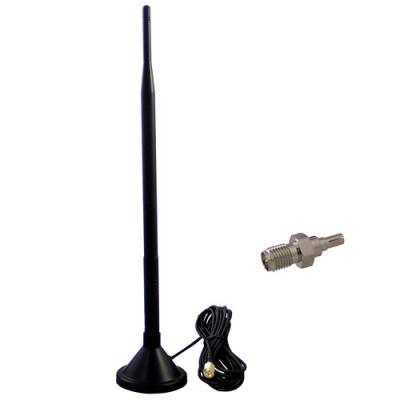 China 900 MHz 3 DBi Omnidirectional Mag Mount Antenna / Magnetic Base Antenna for sale