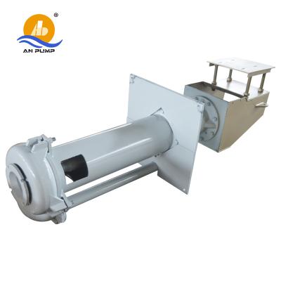 China High Efficiency Gold Mining Light Rubber Lined Non Clog Under Liquid Big Capacity Long Shaft Submerged Slurry Pump for sale