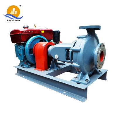 China Energy Saving Farm Agricultural Irrigation Single Stage Centrifugal End Suction Diesel Water Pump for sale