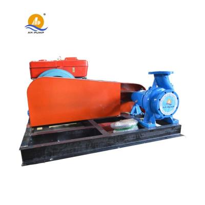 China Energy Saving Low Volume Farm Irrigation Low RPM Belt Driven Small Diesel Engine Water Pumps for sale