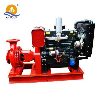 China Energy Saving 10hp 25hp 40hp 50hp Agricultural Heavy Duty 4 Cylinder Diesel Water Pump for sale