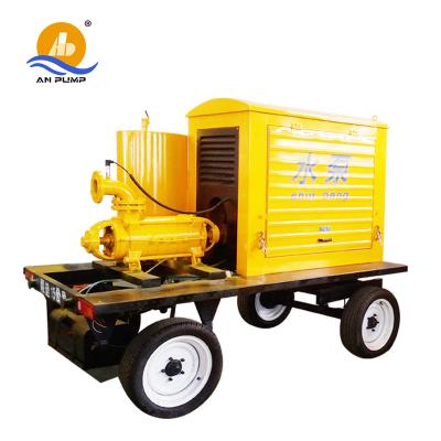 China High Efficiency 25 35 45 100 hp 2 Cylinder Key Start 100m Lift Diesel Engine Water Pump for sale