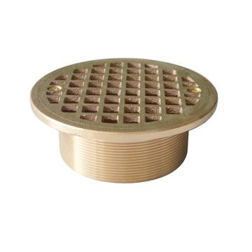 China Household Modern Round Balcony Sanitary Linear Brass Bronze Drain for sale