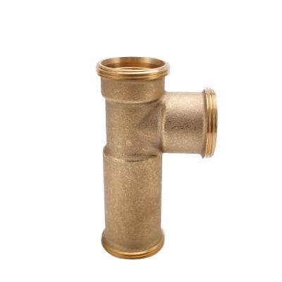 China 2020 New Modern Pipe Fittings Plumbing Long Parts Tee Brass Pipe Fittings for sale