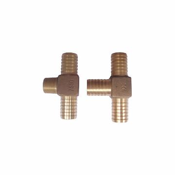 China Easy Insert Brass Fitting Brass Tee Fitting Brass Pipe Component for sale