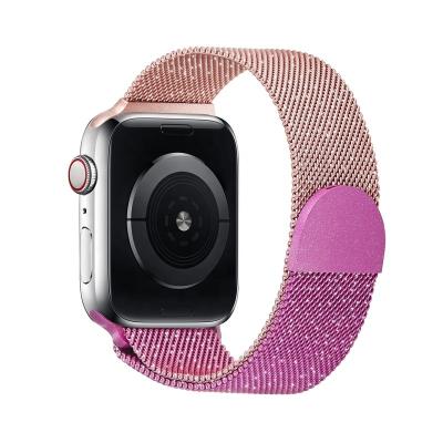 China New Colorful 42mm Milanese Loop For Apple Watch Band 38mm Magnetic Pattern For Apple Watch Band 40mm 44mm 45mm Smart Watch for sale