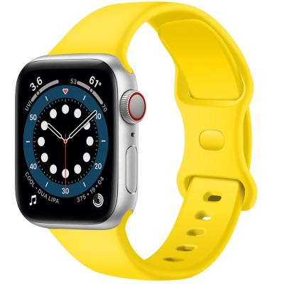 China Hot Selling Smart Watch Bands Rubber Shape Hot Selling Silicone Sport Band For Apple Watch Series for sale