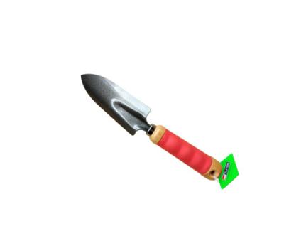 China Sharp trowel tool with handle wooden trowel garden tool for sale