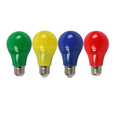 China Indoor; exterior; holiday lighting...SAA led light bulbs E26 A19 color saa c-tick CE 5w 7w 9w holiday lights red for home decoration red yellow color led bulb E26 B22 E27 for sale