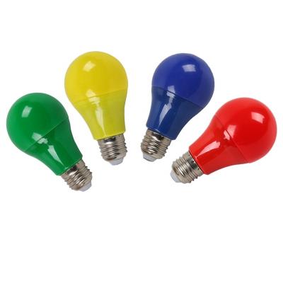 China Indoor; exterior; holiday lighting...factory color changing led bulb 5W led light bulb e27 e14 b22 yellow blue red green color led bulb for sale