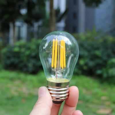 China Vintage 220V 120V 2700K Edison E27 E26 Retro Filament Plugs S14 2W 4W 6W Indoor Or Outdoor Warm White Globe LED Light Bulbs for sale