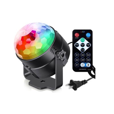 China Popular Stage Party Sound Activated RGB Crystal Mini USB Led Disco Ball Light For Birthday Party Bar Club Wedding for sale