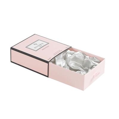 China Wholesale Customized Ring Earring Bracelet Jewelry Packaging Paper Box Necklace Logo Pink Rose Packaging Paper Black Jewelry Gift Box Printed New Slide Drawer Jewelry Paper Box for sale