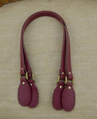 China For Handbags PU DIY Good Quality Leather Handmade Bag Handles, Leather Bag Accessories for sale