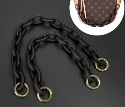 China Hot Sale Acrylic Purse/Shoulder Bag Chain For Crusader - Resin Shoulder Bag Strap Replacement Body Bag Frosted Purse Chain Chain for sale