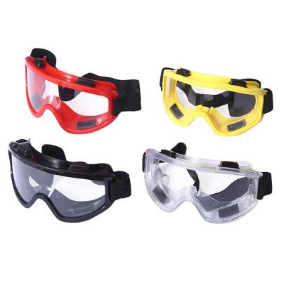 China Protective Purpose DAIERTA EN166 Splash Fog Proof Fit-Over Safety Glasses Plastic Goggles With Adjustable Strap for sale