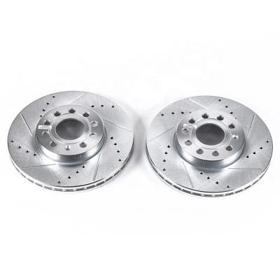 China HT250 /G3000 POWERSTOP EBR830XPR Rear Brake Calipers and Rotors 1KD615301 for Audi VW Seat for sale