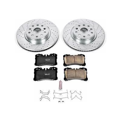 China Ceramic U.S.top Rated 4351250240 D1282 POWERSTOP Front Brake Kit Pad and Disc Brake System Assembly K4686 for Lexus LS460 for sale