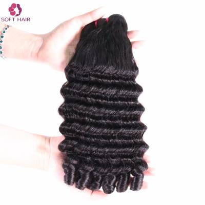 China Strong Double Weft 100% Unprocessed Hair Extensions Fumi Curl New Fashion Hair Weaves, Curly Fumi Hair for sale