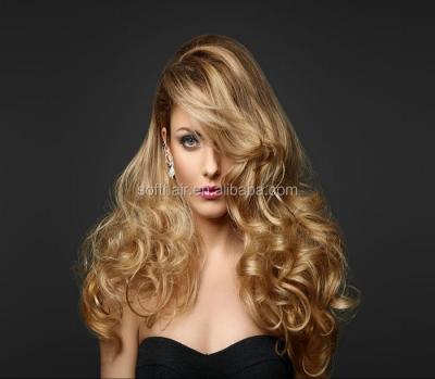 China Cheap Silky Straight Blonde Hair Long Silky Top Russian Virgin Human Hair Wave Lace Front Wig for sale