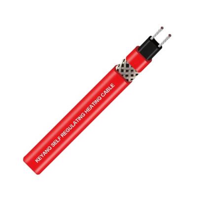 China Regulation max max temp 205C 15-60w/m commercial/industry exposure temp 135C maintenace cable trace heat heating cable high temperature self use for sale